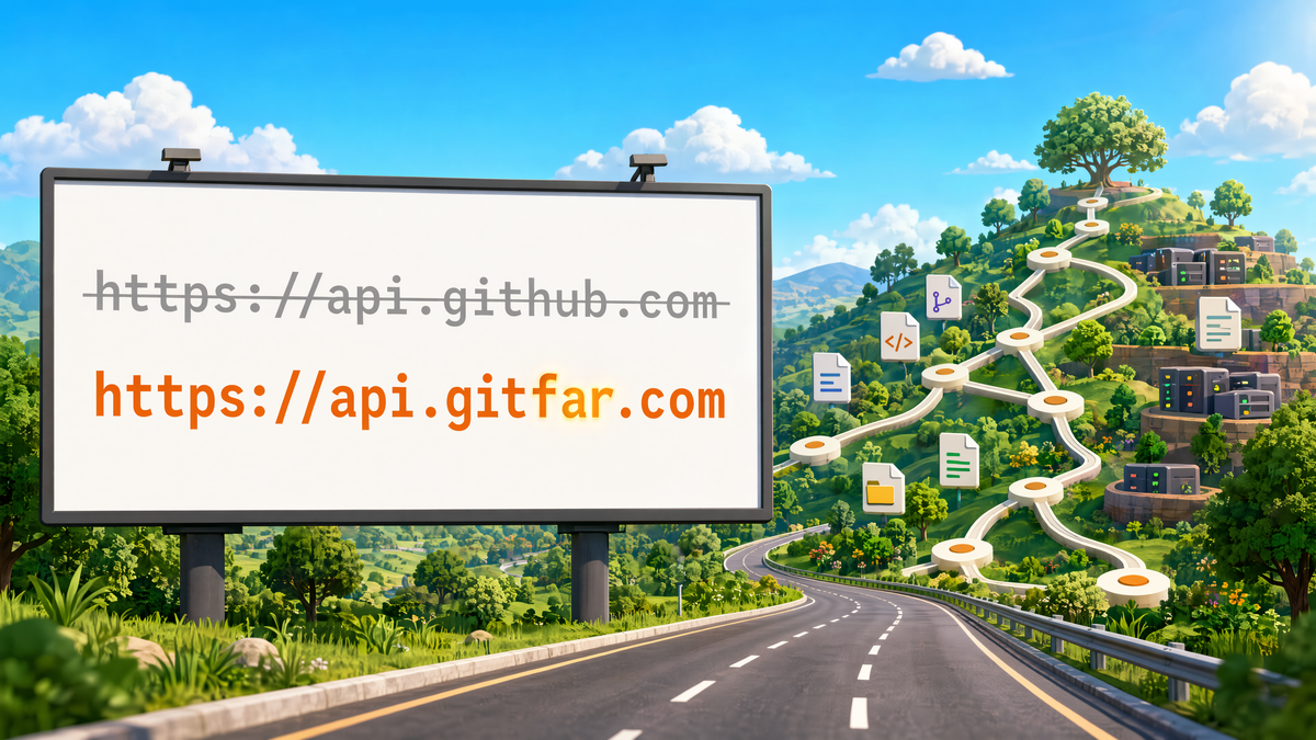 GitFar: GitHub-compatible APIs from git on disk